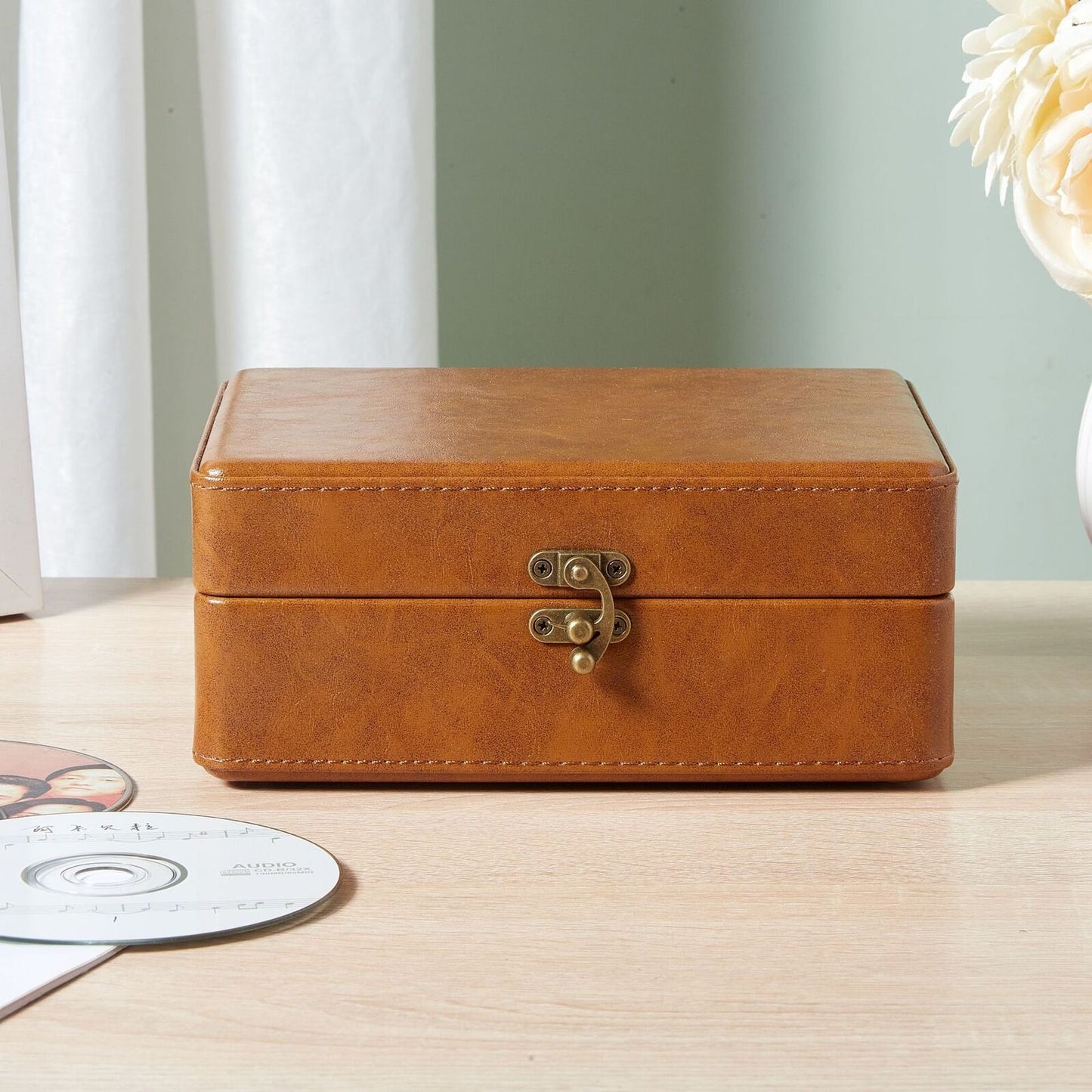 Retro Suitcase CD Player – Bluetooth 5.0, Portable Design, High-Fidelity Sound – Play CDs, MP3, USB & More