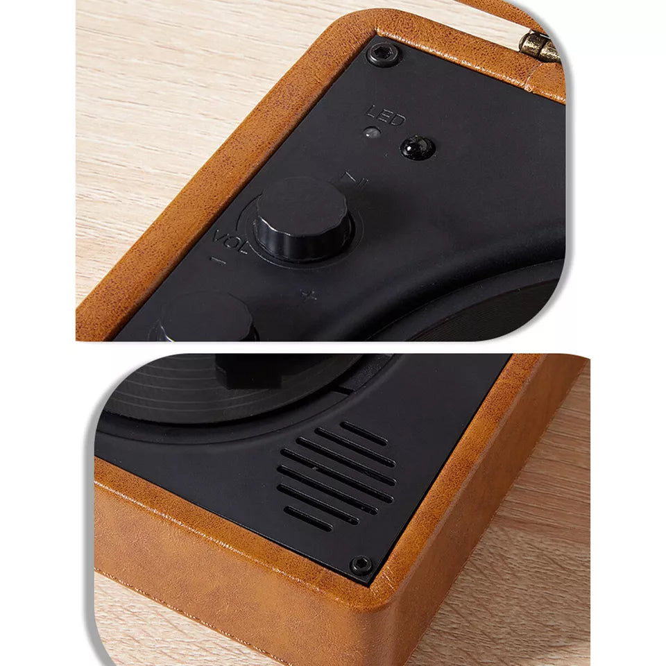Retro Suitcase CD Player – Bluetooth 5.0, Portable Design, High-Fidelity Sound – Play CDs, MP3, USB & More