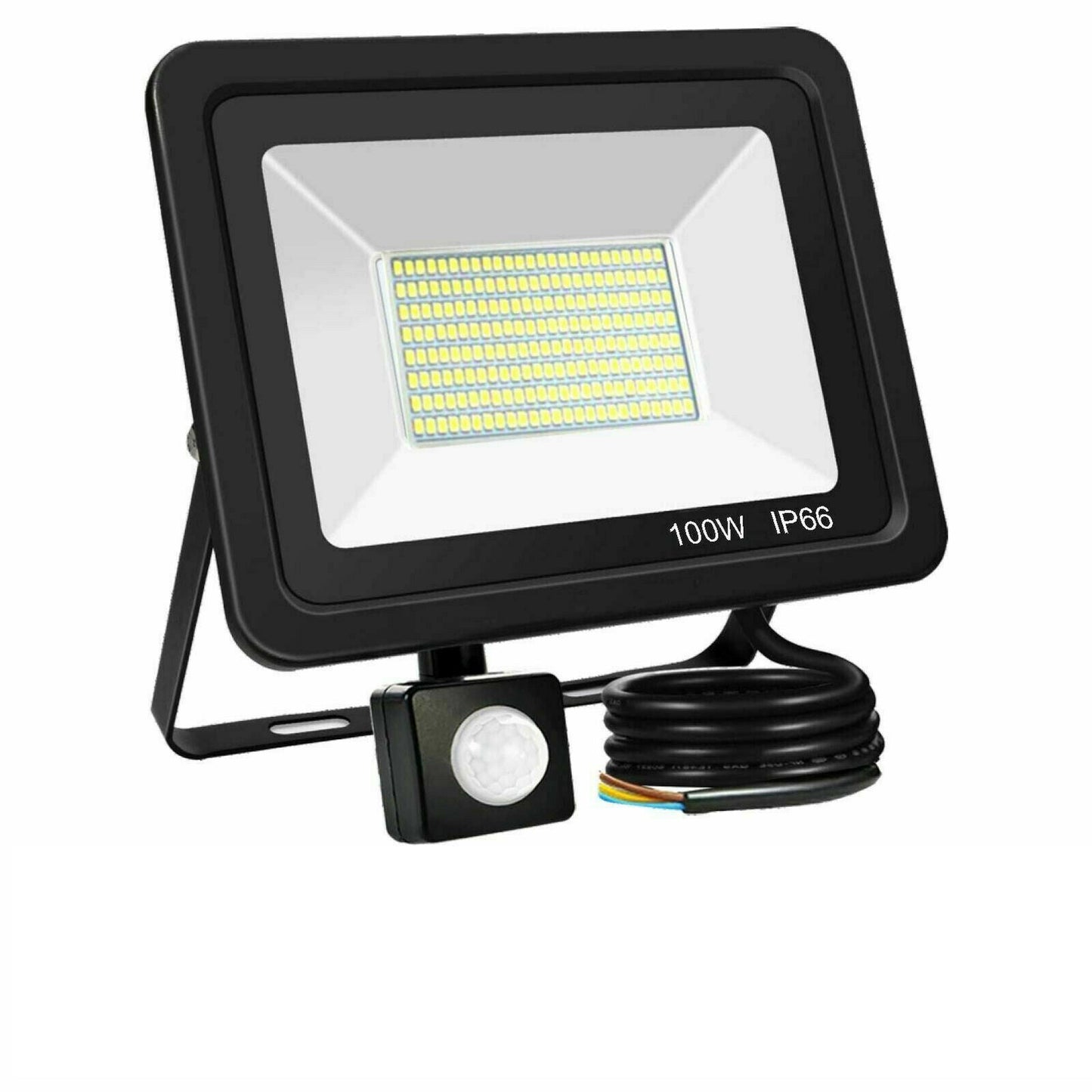 LED flood light with motion sensor