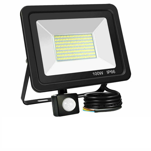 LED flood light with motion sensor