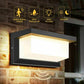 Wall light installed outdoors
