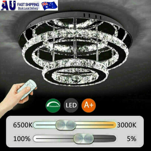 Crystal ceiling light front