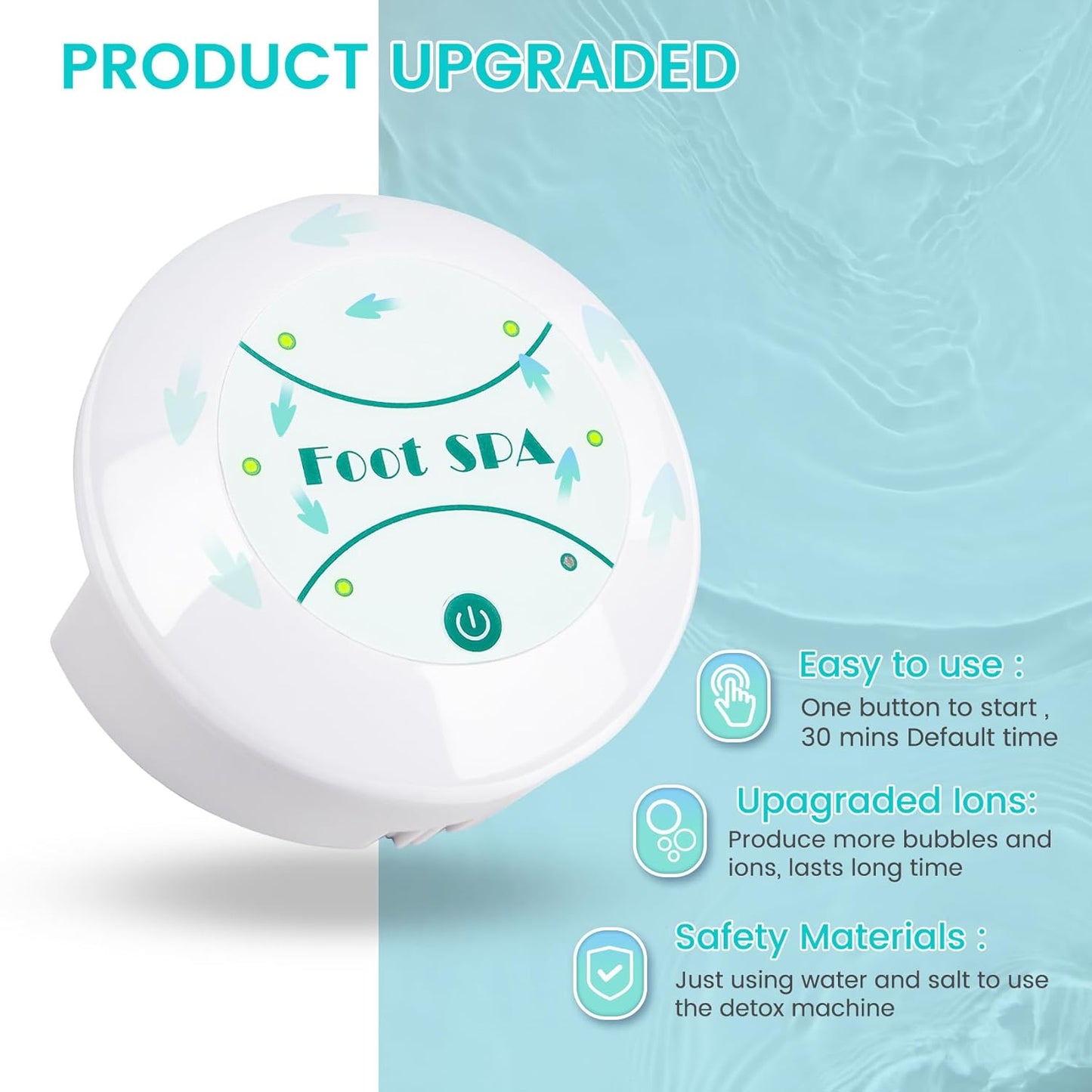 Personal Ionic Detox Foot Basin Bath Spa Cleanse Machine – Health Care Set