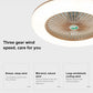 Modern Ceiling Fan with LED Light – 3 Colour Options, Smart App & Remote Control, 55cm