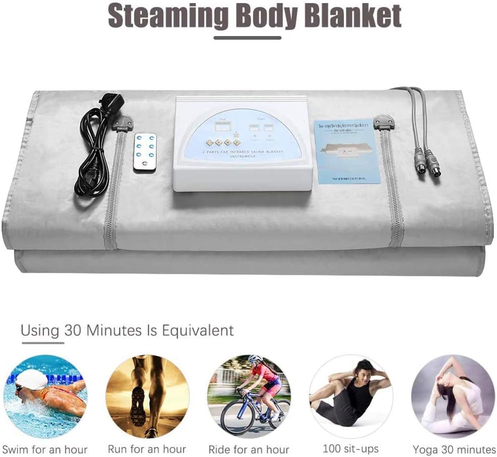 Sauna Blanket with Far-Infrared Heat for Weight Loss, Detox, and Relaxation