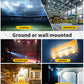 LED flood light illuminated