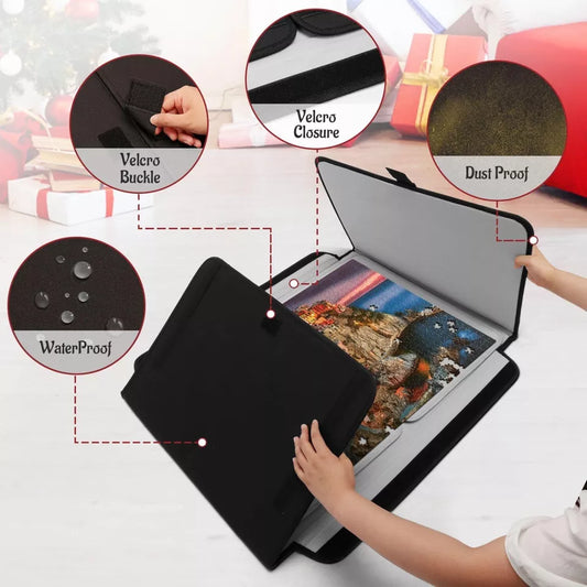 Portable Jigsaw Puzzle Board Holds 1000 Pieces Puzzle Table with 2 Sorting Trays