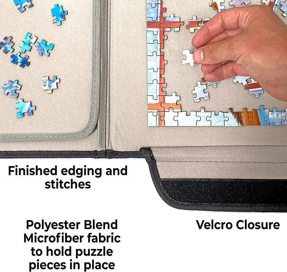 Portable Jigsaw Puzzle Board Holds 1000 Pieces Puzzle Table with 2 Sorting Trays