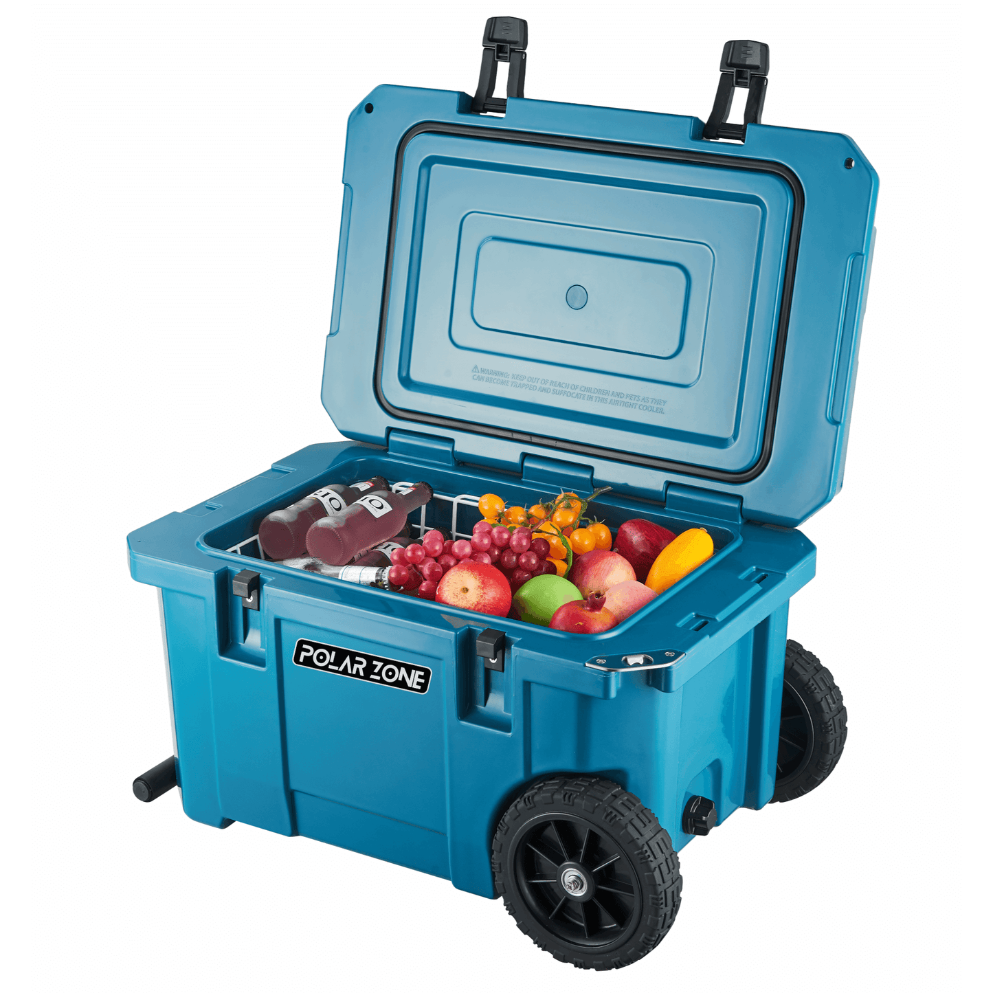 Polar Zone Hard Cooler for Camping, Fishing and Outdoor - Icebox Advent 45 (Wheeled)